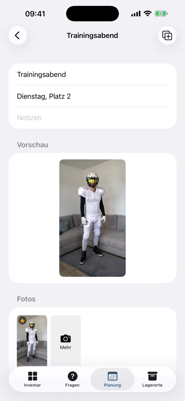 Ein Outfit aus mehreren Stücken mit Körperzonen